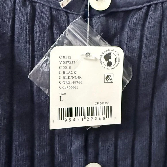 Free People Tilly Rib Long Sleeve Button-Up Top - Picture 4 of 4